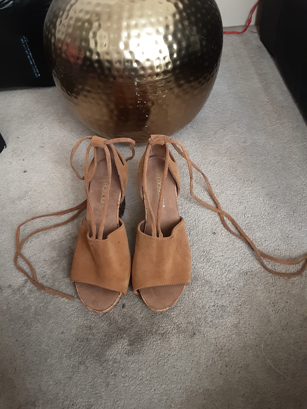 Aerosoles Lace-Up Platform Sandals